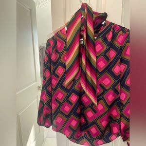 Trina Turk blouse  tie around neck